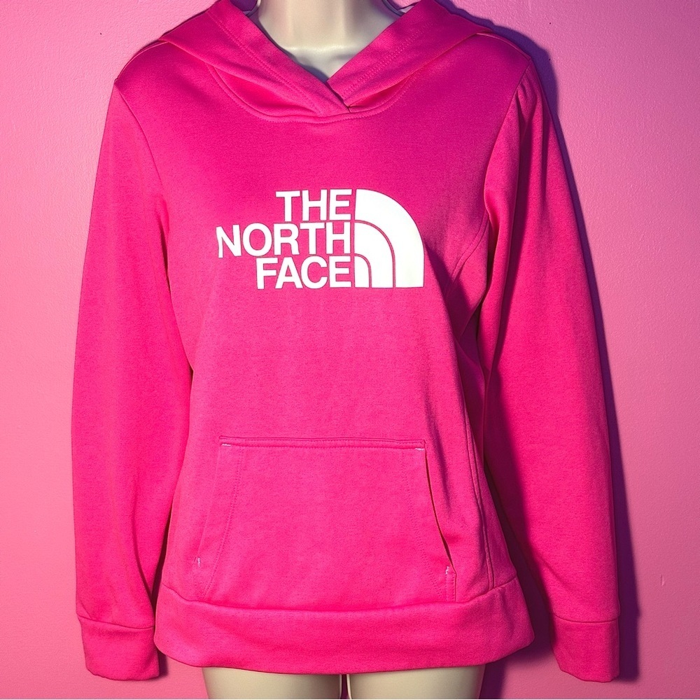 THE NORTH FACE Hoodie - Logo Pullover - Hot Pink - Size Small